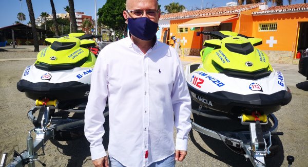 Vélez- Málaga renueva las motos de agua destinadas a labores de salvamento en el litoral