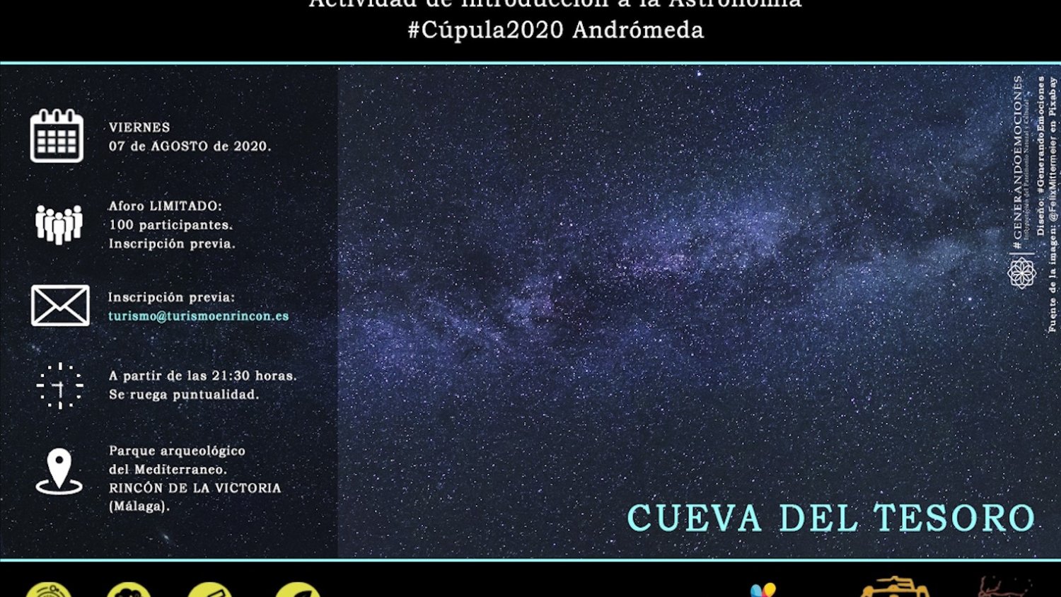 El Parque Arqueológico de Rincón de la Victoria acoge una actividad astronómica para ver las estrellas