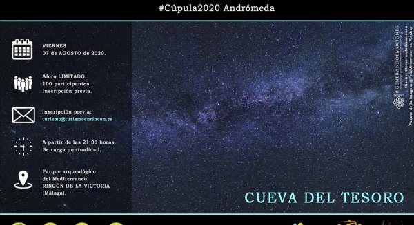 El Parque Arqueológico de Rincón de la Victoria acoge una actividad astronómica para ver las estrellas