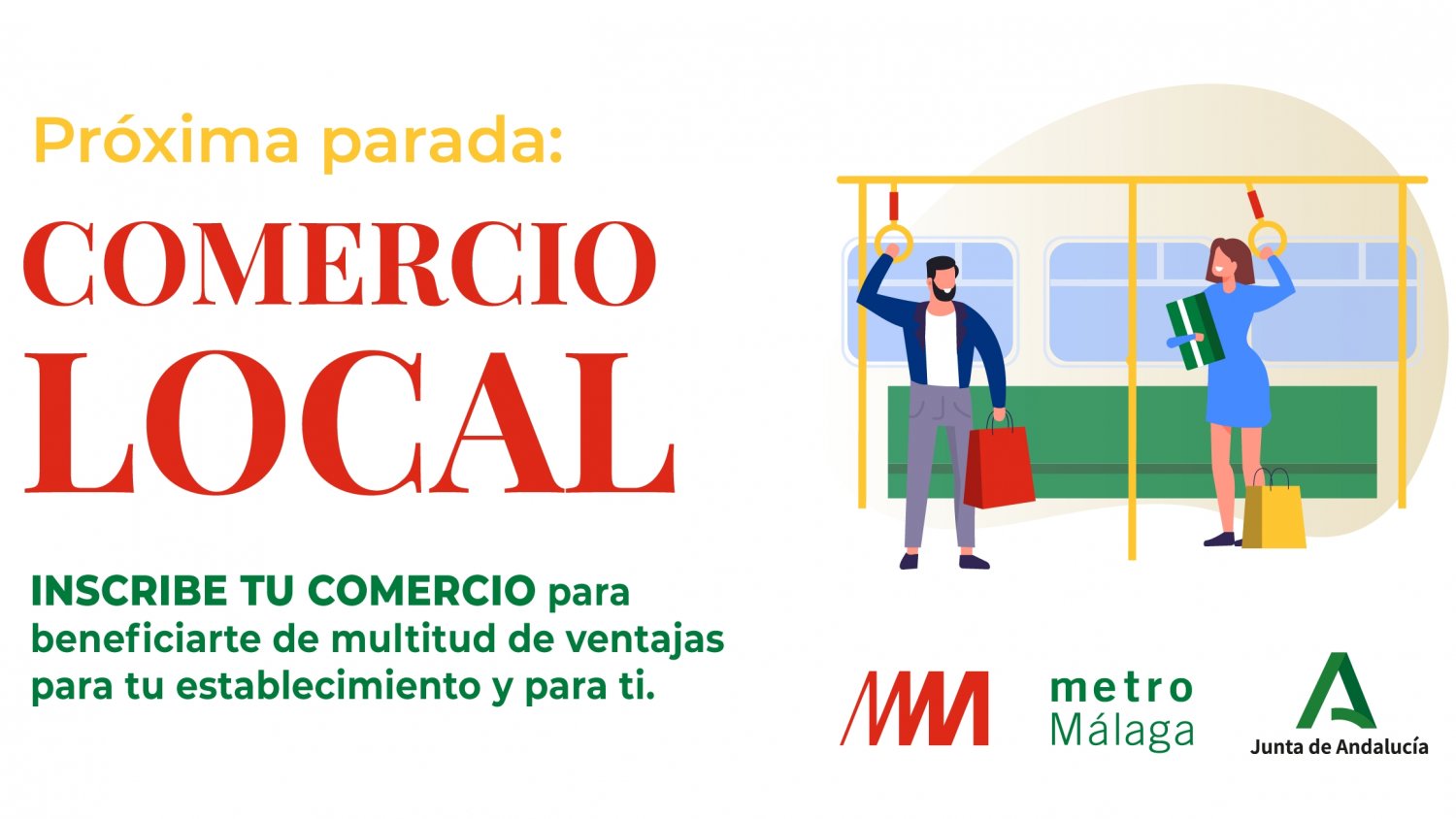 Metro de Málaga inicia una campaña digital para promocionar el comercio local