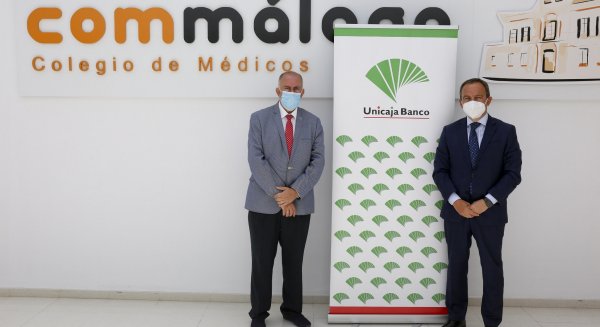 Unicaja Banco renueva su acuerdo con el Colegio de Médicos de Málaga favoreciendo su actividad