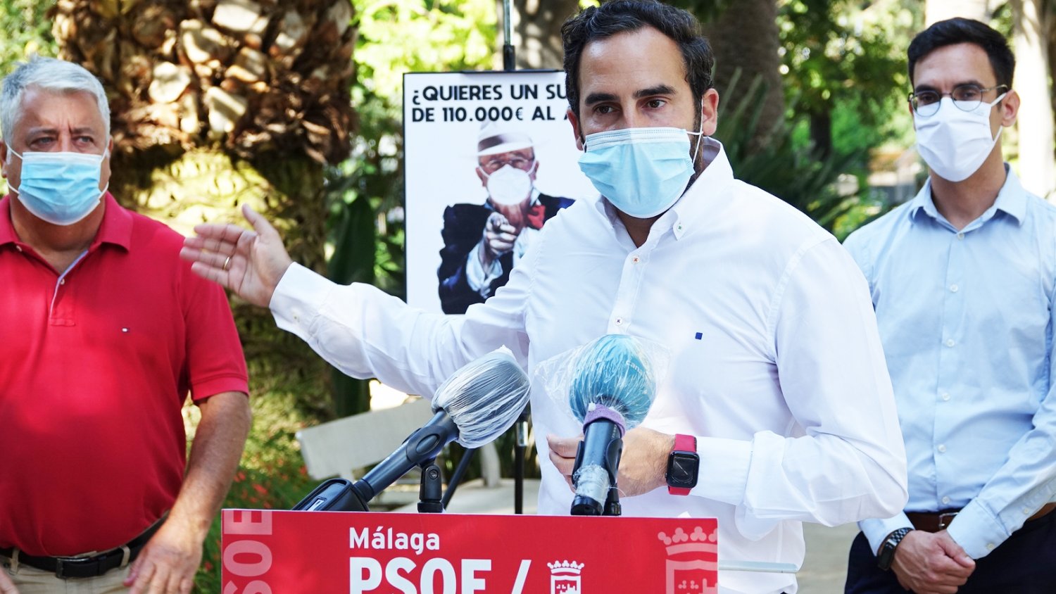 Pérez anima a los malagueños a presentarse a la oferta de sueldo galáctico de 110.000 de LIMASAM