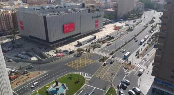 La Avenida de Andalucía de Málaga recupera su funcionalidad tras diez años de obras por el metro