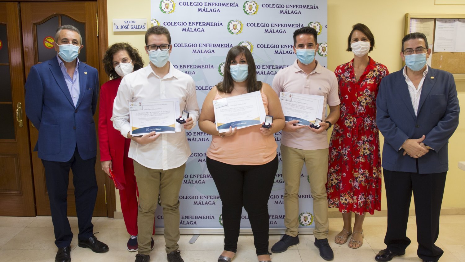 El Colegio de Enfermería premia a los mejores expedientes académicos en el curso 2019/2020