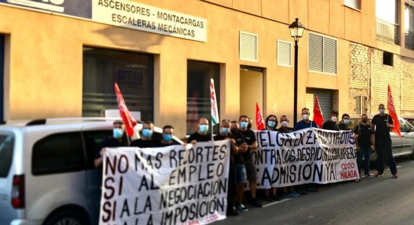 CCOO exige con una huelga de dos días la readmisión de las 16 personas despedidas en Zardoya Otis