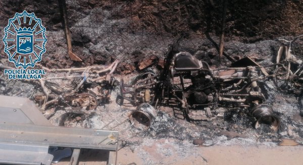 Un incendio en una vivienda de Málaga descubre una plantación de marihuana con más de 350 plantas