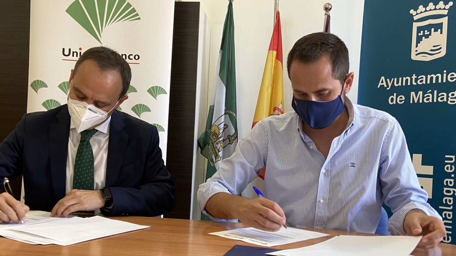 Unicaja Banco y el Ayuntamiento de Málaga renuevan su acuerdo fomentando la actividad empresarial