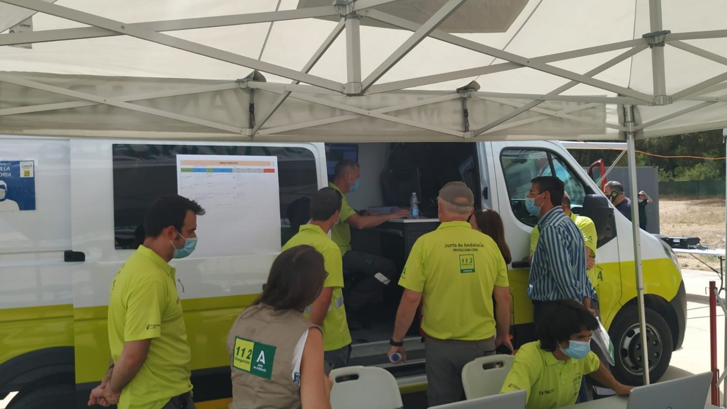La Junta comprueba los mecanismos de respuesta ante incendios forestales con un ejercicio en Cártama