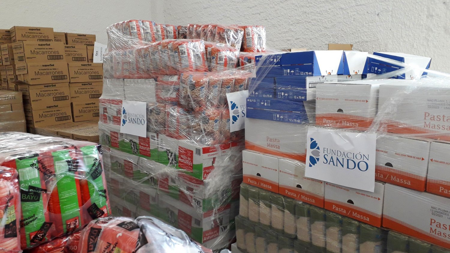 Fundación Sando dona 15.000 kilos de alimentos en la pandemia para atender a familias desfavorecidas