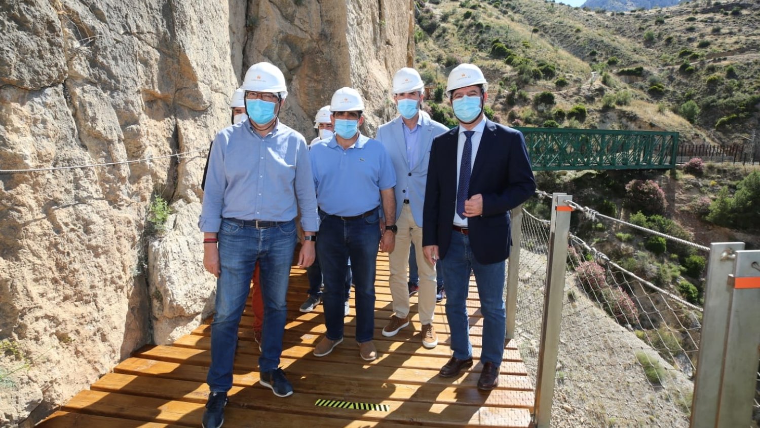 El Caminito del Rey reabre mañana con distancia entre los visitantes y desinfección de los espacios