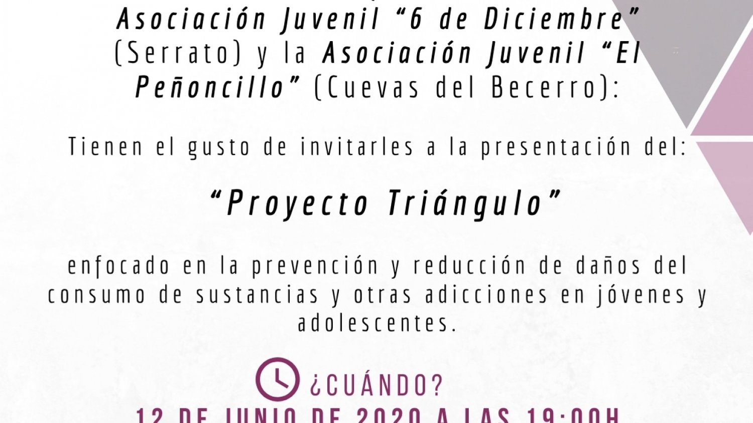 Diputación colabora con la Asociación ACP para prevenir adicciones entre los jóvenes de Guadalteba