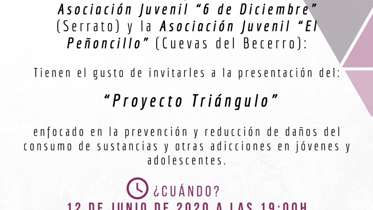 Diputación colabora con la Asociación ACP para prevenir adicciones entre los jóvenes de Guadalteba