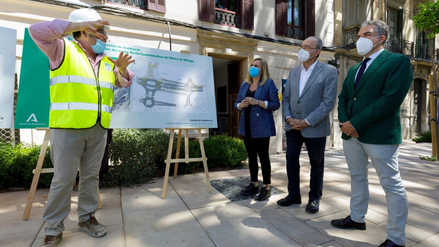 La Junta confía en el avance de las obras del metro y estima recuperar la Avenida Andalucía en la segunda quincena de julio