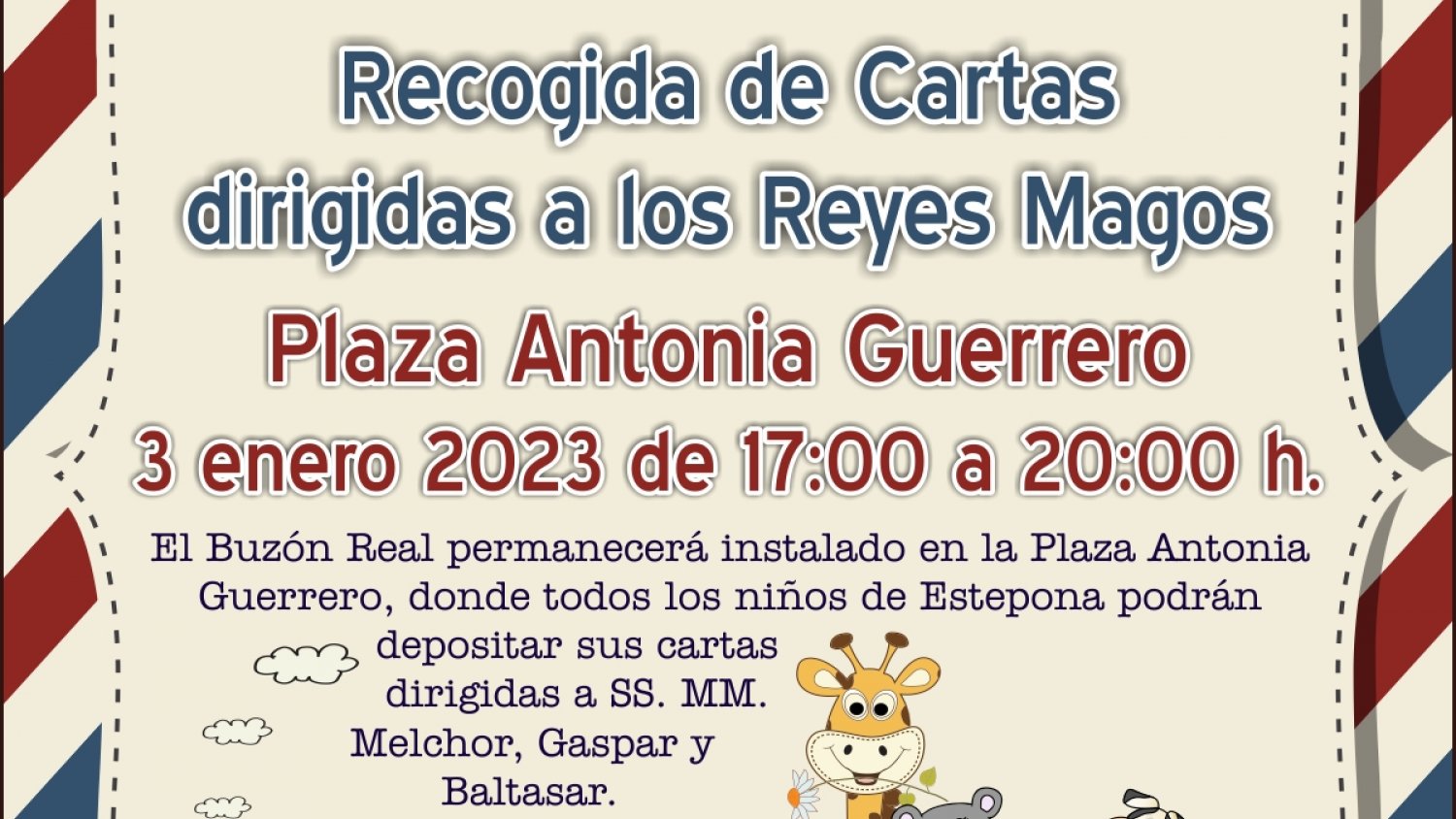 El Ayuntamiento de Estepona organiza la recogida de cartas dirigidas los Reyes Magos
