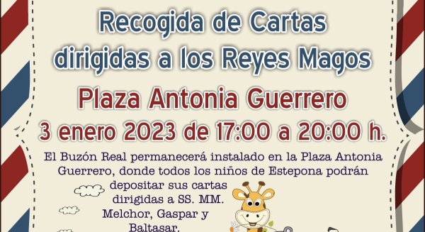 El Ayuntamiento de Estepona organiza la recogida de cartas dirigidas los Reyes Magos