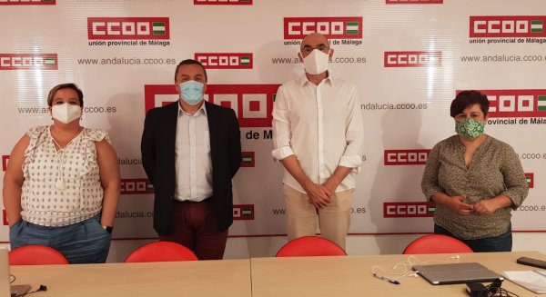 CCOO y Adelante apuestan por el empleo de calidad y el dominio de lo público para la reconstrucción de Málaga