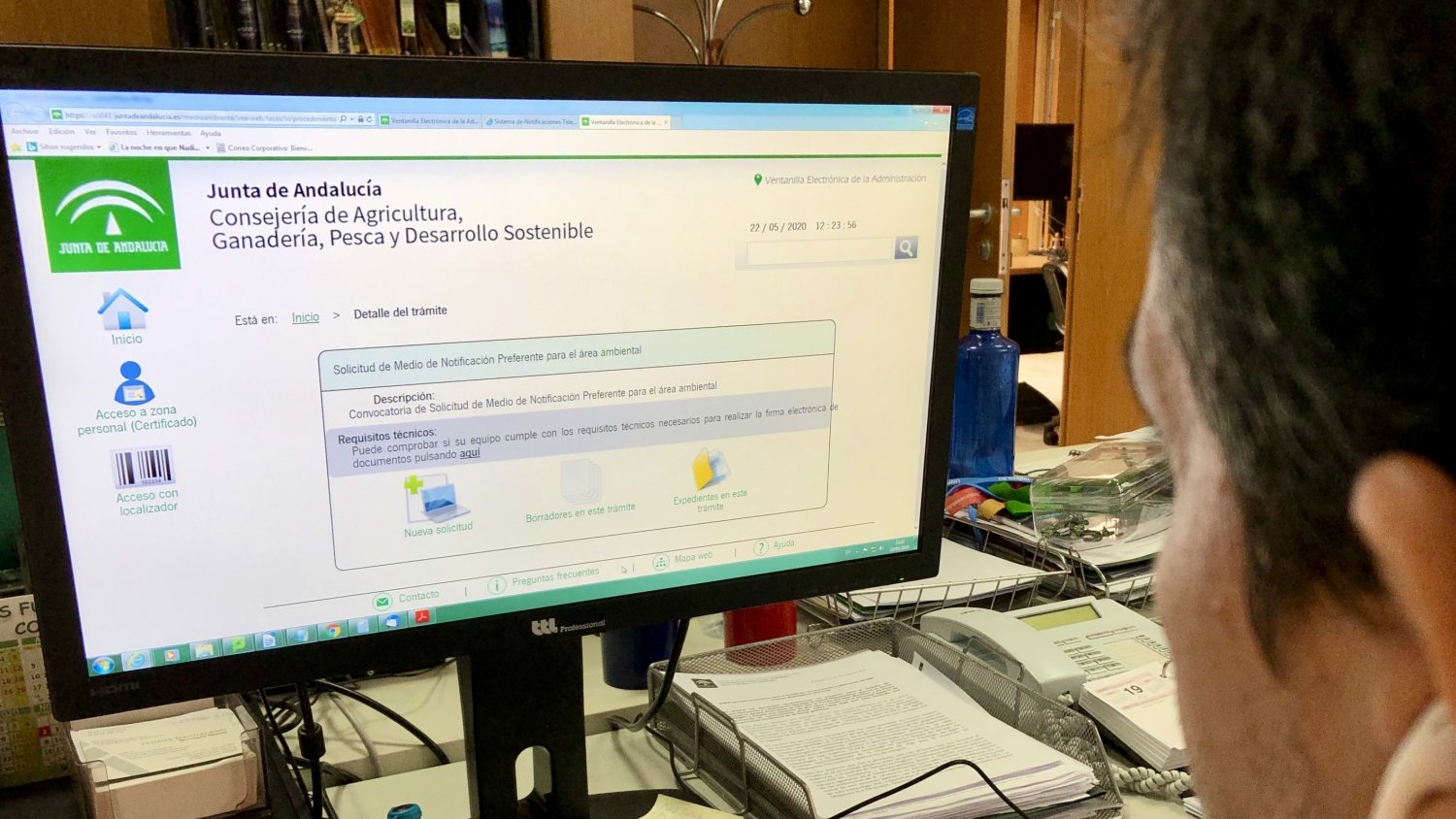 La Junta pone en marcha la plataforma Notific@ para agilizar los trámites ambientales