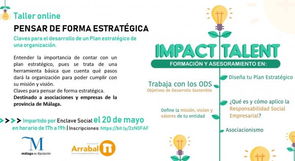 Diputación abre el plazo de inscripción para un taller que asesorará a entidades sociales y empresas