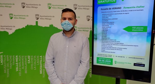 Vélez-Málaga pone en marcha la escuela de verano online con 25 cursos y 750 plazas gratuitas