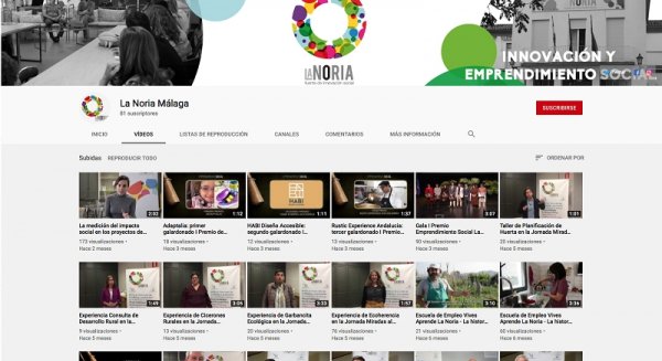 La Noria ofrece más de 60 experiencias de innovación social y emprendimiento en su canal de Youtube