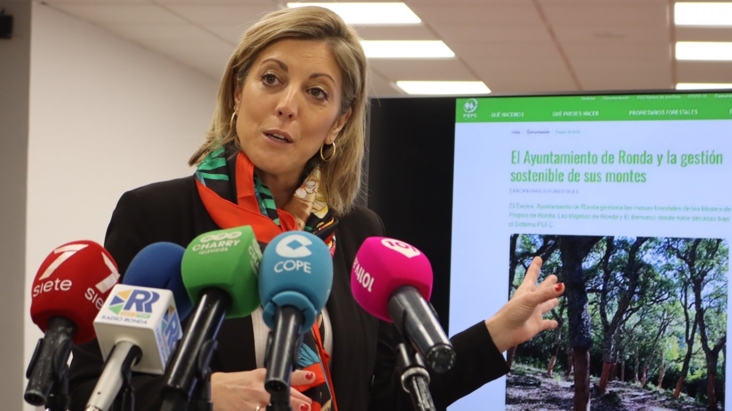 Ronda recibe un certificado internacional por la gestión de sus espacios forestales