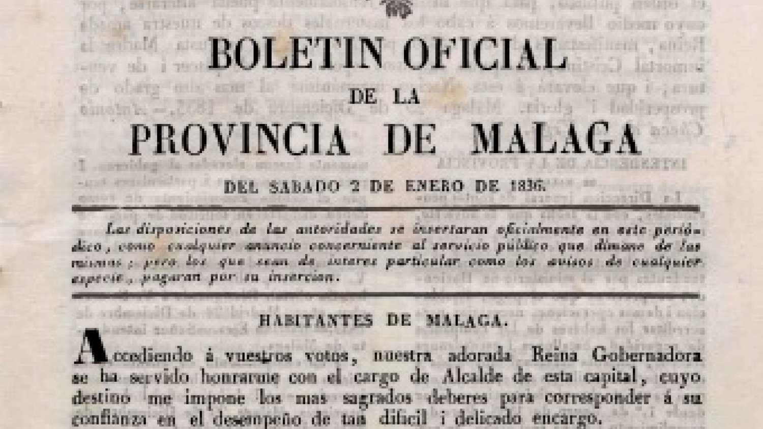 El Archivo de la Diputación de Málaga publica la colección completa del Boletín Oficial de la Provincia