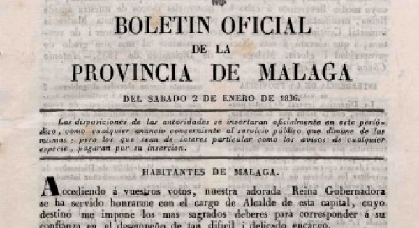 El Archivo de la Diputación de Málaga publica la colección completa del Boletín Oficial de la Provincia