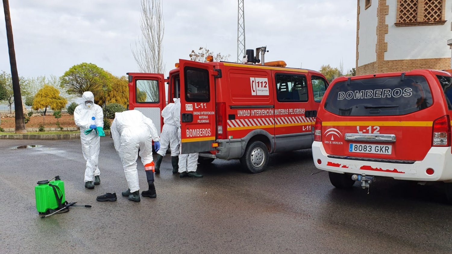 Los bomberos concluyen con la desinfección de las 76 residencias de los municipios pequeños