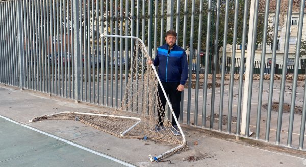 Podemos denuncia el abandono de las pistas deportivas municipales