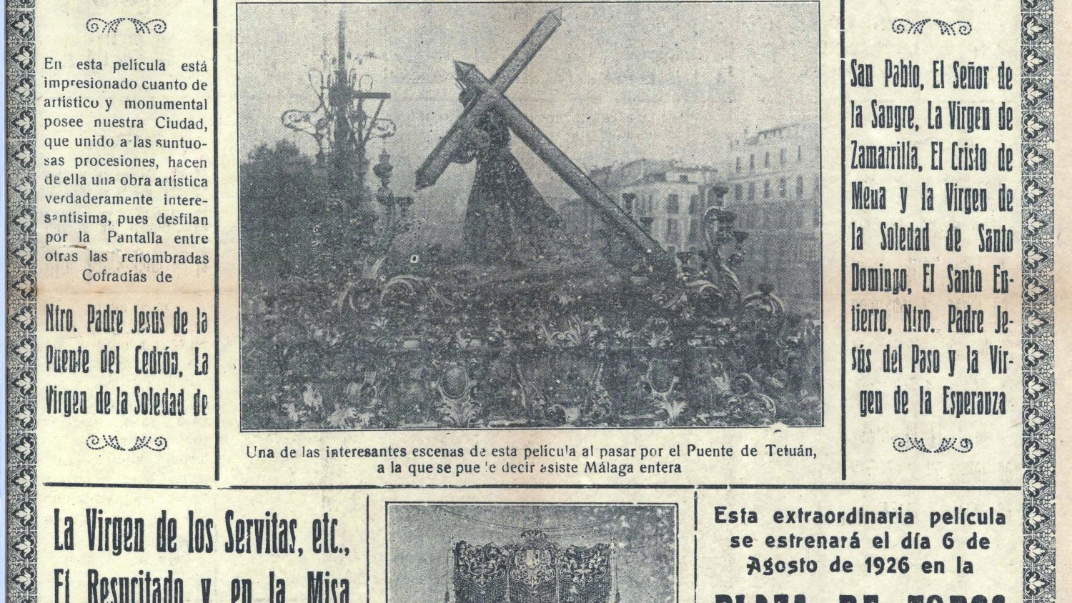 La web del Archivo Provincial recoge la relación entre la Diputación y las cofradías de la provincia de Málaga