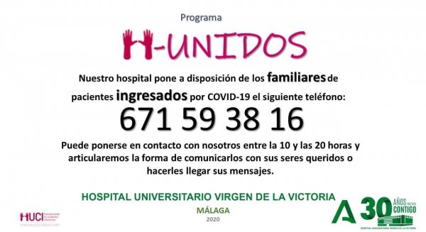 El Clínico inicia un programa pionero para que pacientes ingresados por COVID-19 hablen con sus familias