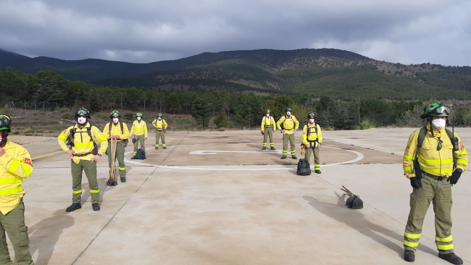 El dispositivo Infoca que realizará tareas de desinfección por Covid-19 ya está operativo