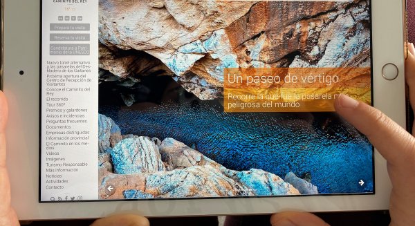 La web del Caminito del Rey recibe casi 9,5 millones de visitas en sus cinco años de funcionamiento