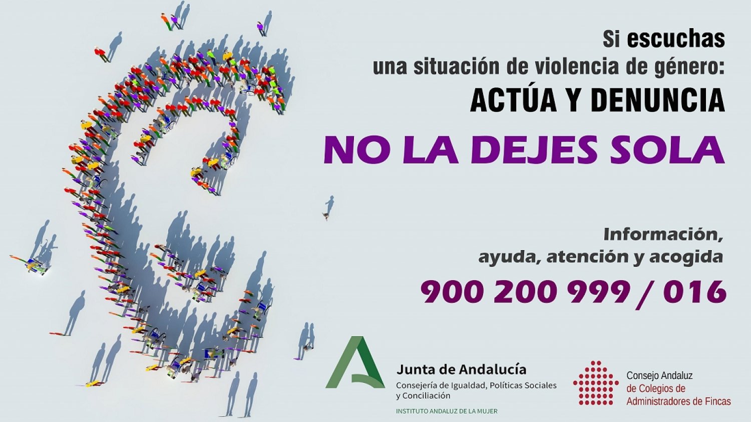 El IAM lanzan una campaña contra la violencia machista dirigida a las comunidades de vecinos