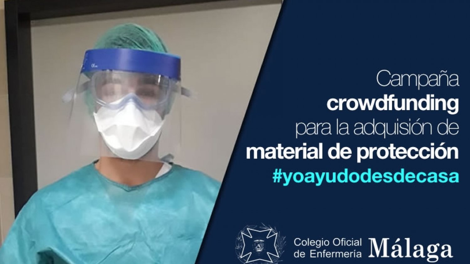 El Colegio de Enfermería de Málaga inicia un crowdfunding para la compra de material sanitario