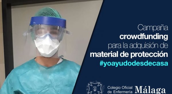 El Colegio de Enfermería de Málaga inicia un crowdfunding para la compra de material sanitario