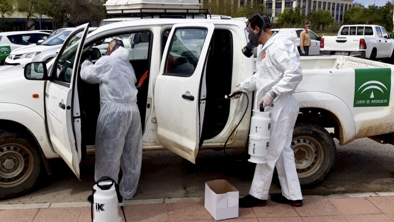 La Junta incorpora efectivos del Infoca a los trabajos de desinfección por el coronavirus