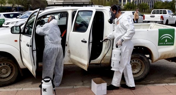 La Junta incorpora efectivos del Infoca a los trabajos de desinfección por el coronavirus