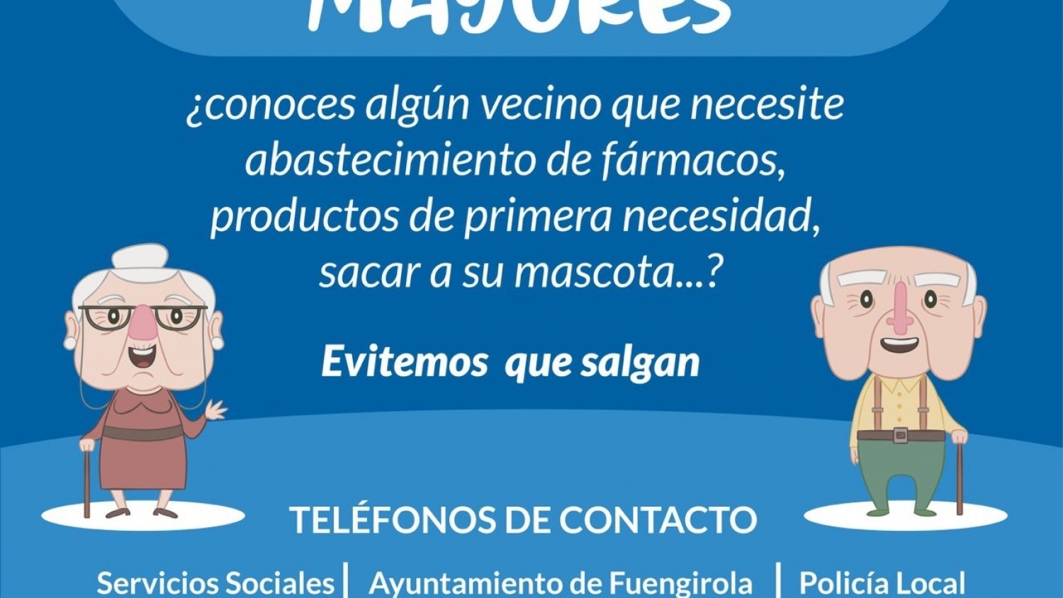 Fuengirola trabaja para atender a las personas mayores que viven solas durante el Estado de Alarma