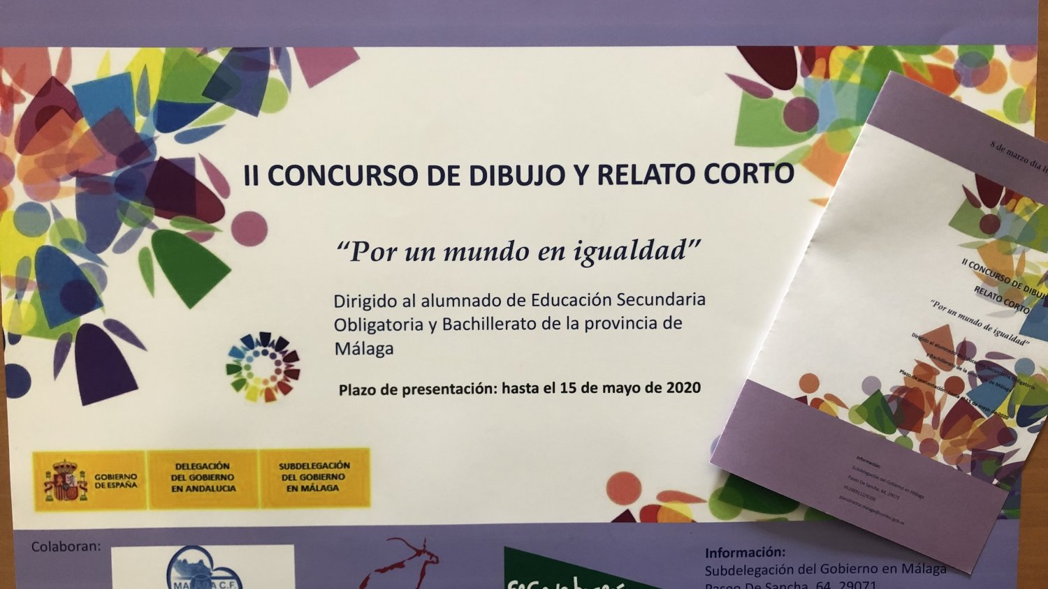 La Subdelegación del Gobierno convoca la II Edición del Concurso de Dibujo y Relato corto con motivo del 8M