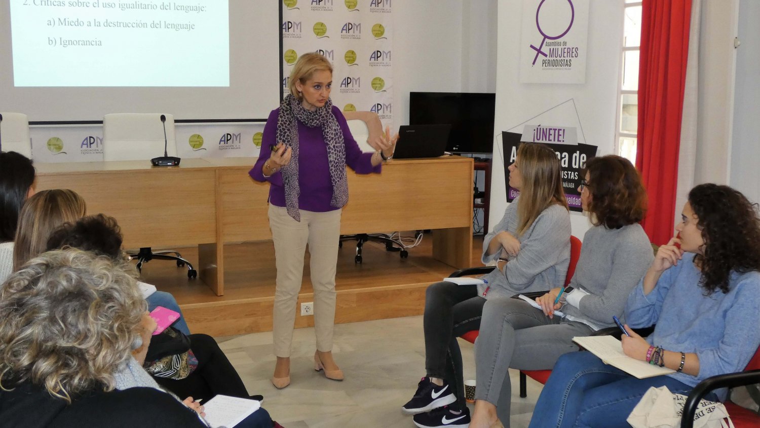 El lenguaje inclusivo, protagonista este sábado de las actividades de la Asamblea de Mujeres Periodistas