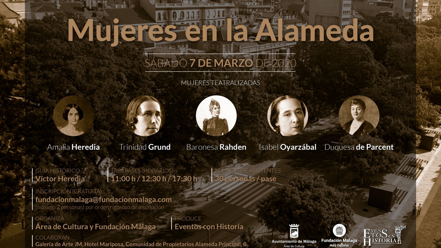 Organizan una ruta teatralizada sobre la vida de mujeres como Amalia Heredia o Isabel Oyarzábal por el 8M