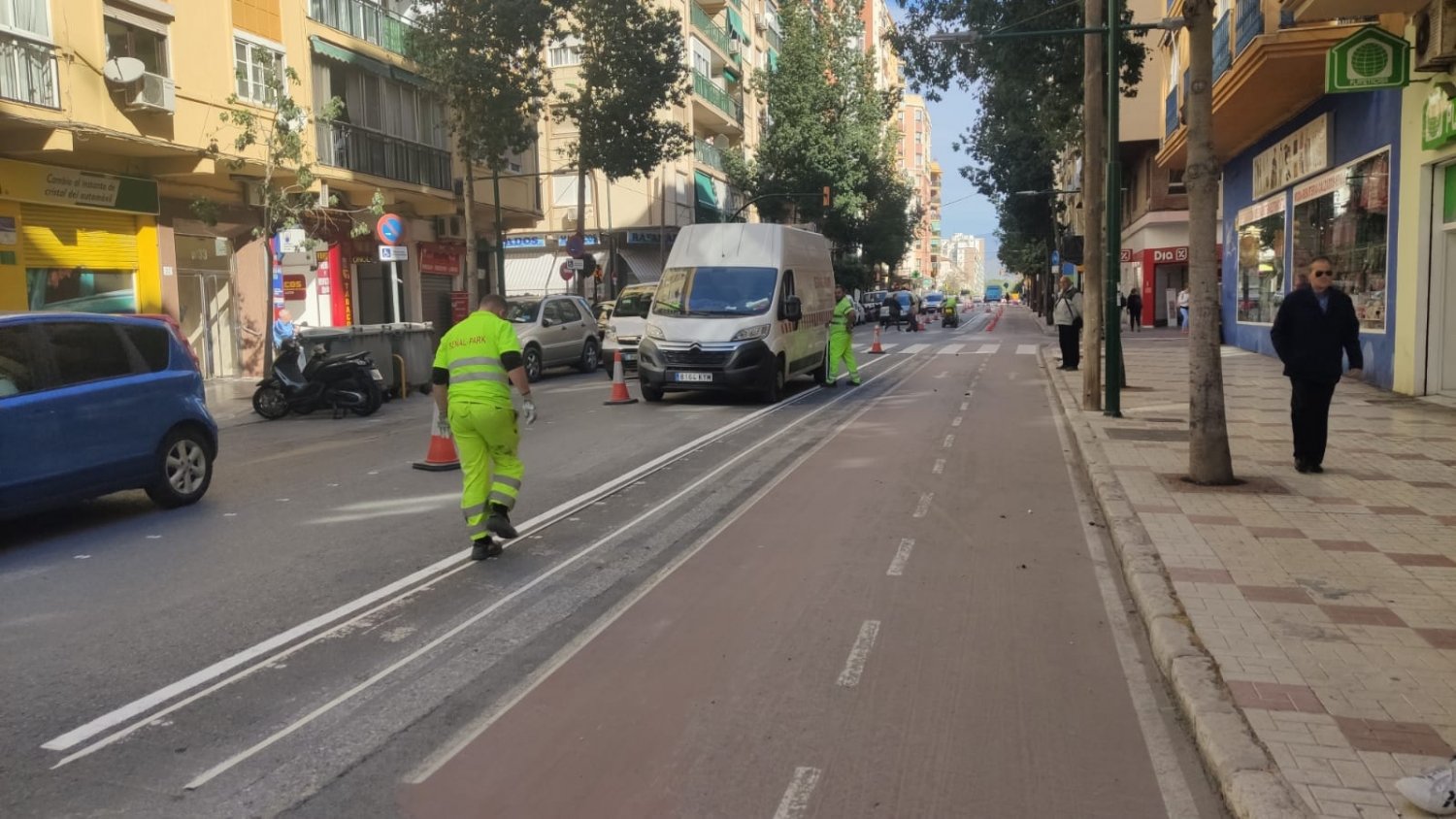 Las calles Jaboneros y Juan de Austria en Málaga capital recuperan el sentido norte original de tráfico