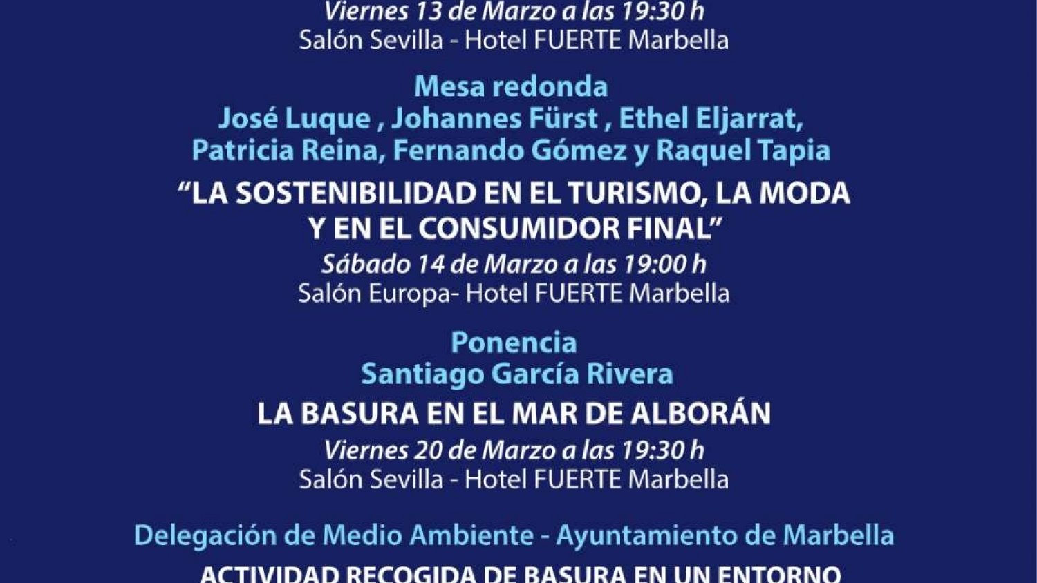 Marbella colabora con la Fundación Fuerte en las Jornadas de Sostenibilidad sobre el medio ambiente