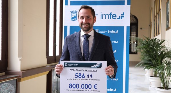 Ayuntamiento de Málaga destaca la creación de unos 600 empleos estables con el programa PEFA en 2019