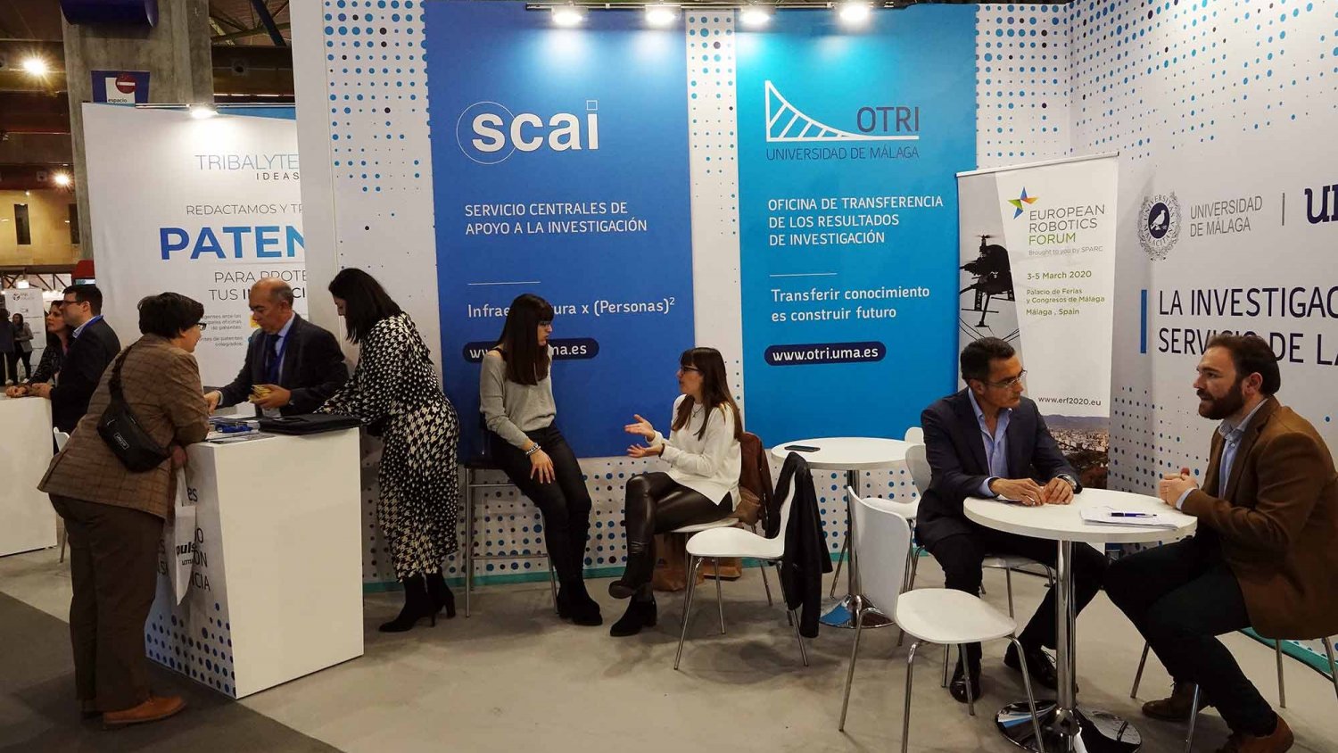 La Universidad de Málaga exhibe su perfil más tecnológico en el foro Transfiere