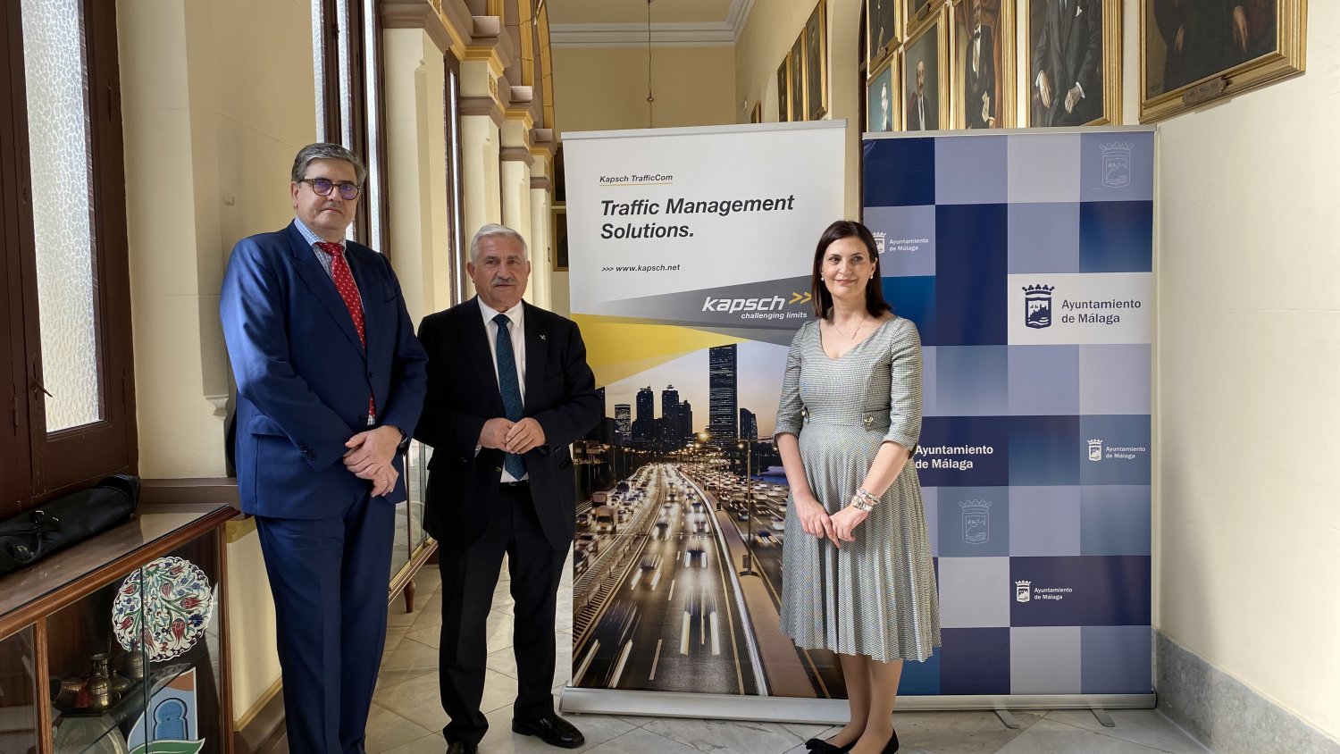 El Ayuntamiento de Málaga y la compañía Kapsch acuerdan dos proyectos de I+D en movilidad