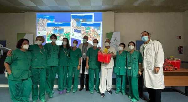El Belén de la unidad de Digestivo del Hospital Clínico gana el concurso de Navidad