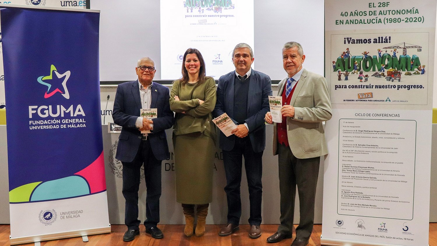 Un ciclo de conferencias del 17 al 20 de febrero conmemorará los 40 años de autonomía en Andalucía
