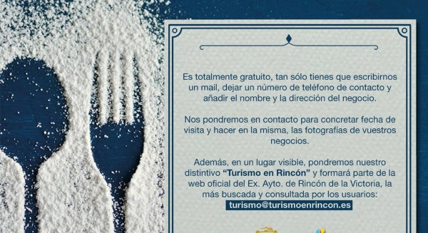 Turismo en Rincón inicia una campaña de promoción gratuita para los establecimientos de restauración